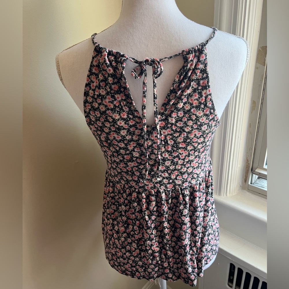 AMERICAN EAGLE Ribbed Floral Tank - Picture 2 of 3